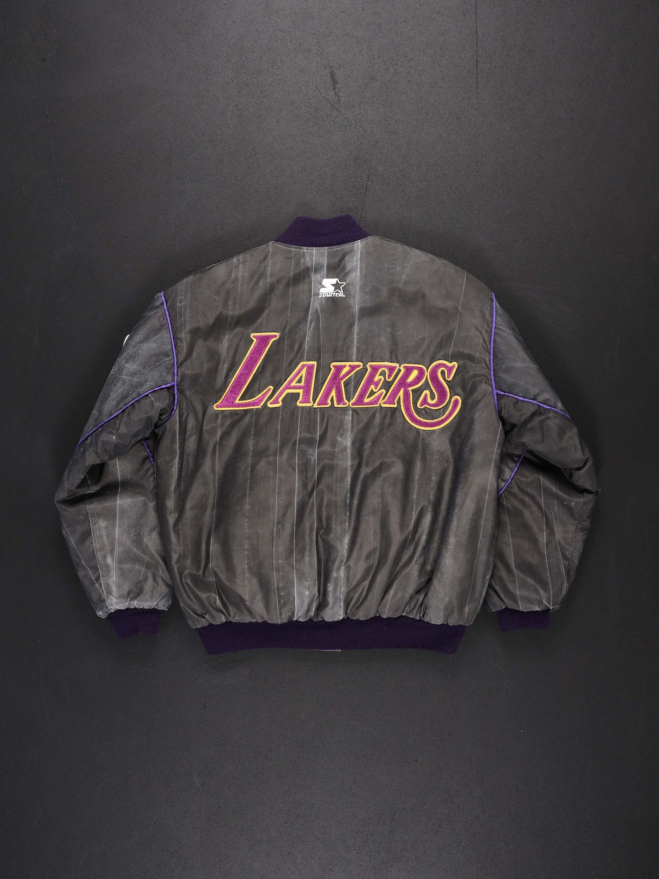 Starter Men Starter Los Angeles Lakers Varsity Jacket Black Med