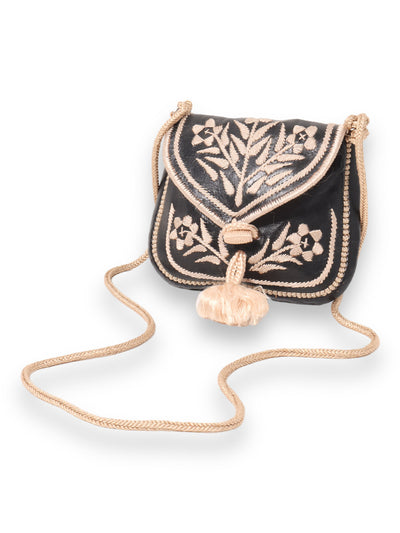 Embroidered Leather Bag Size One Size - Default Title (AX000428)